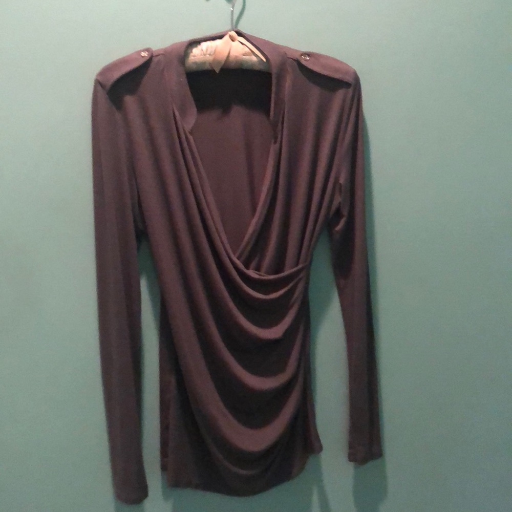 Khaki Green long sleeve shirt..stretchy
